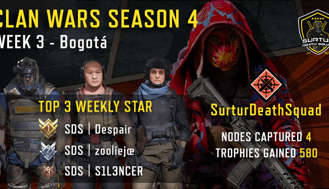 Clan Wars - Season 4 -Week 3 - Bogotá