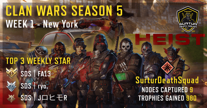 Clan Wars - Season 5 -Week 1 - New York